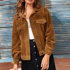 *SOLD* Orangey/Brown Corduroy Jacket